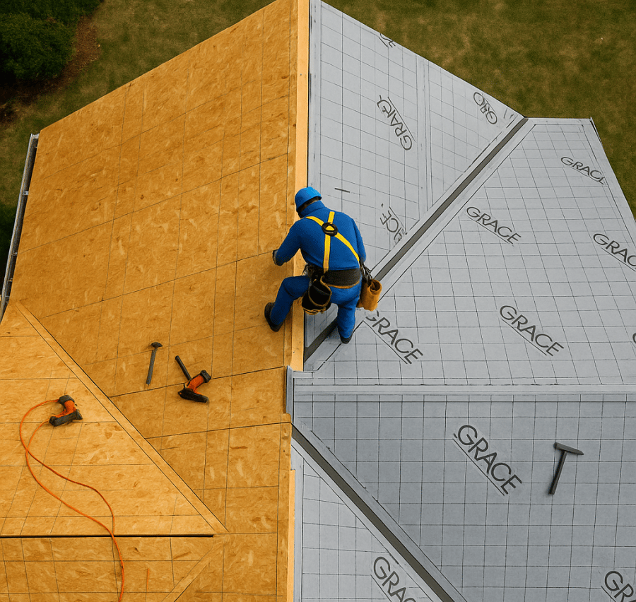 Roof Deck Preparation and Underlayment Installation